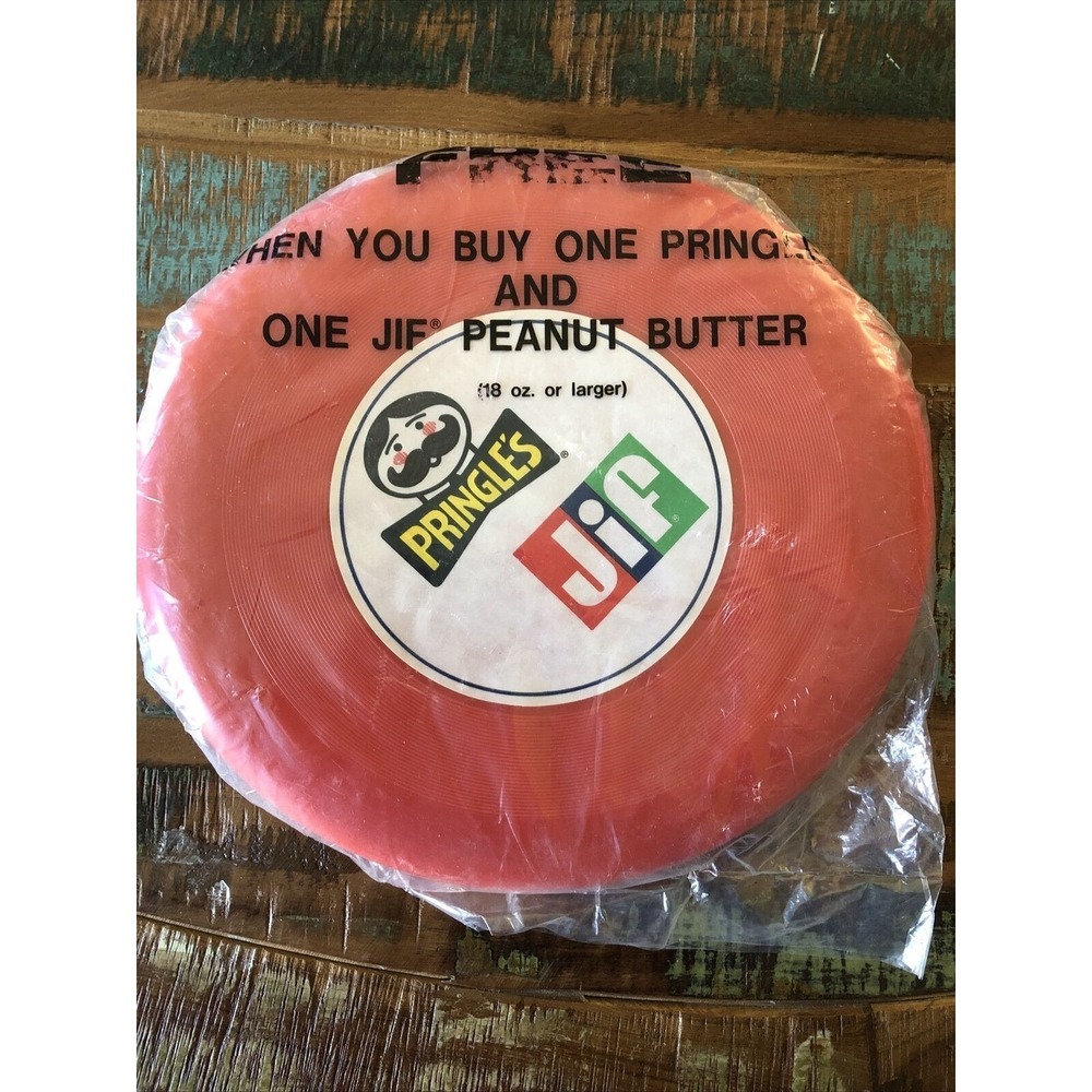 Vintage RARE Pringles JIF Orange Frisbee NIB